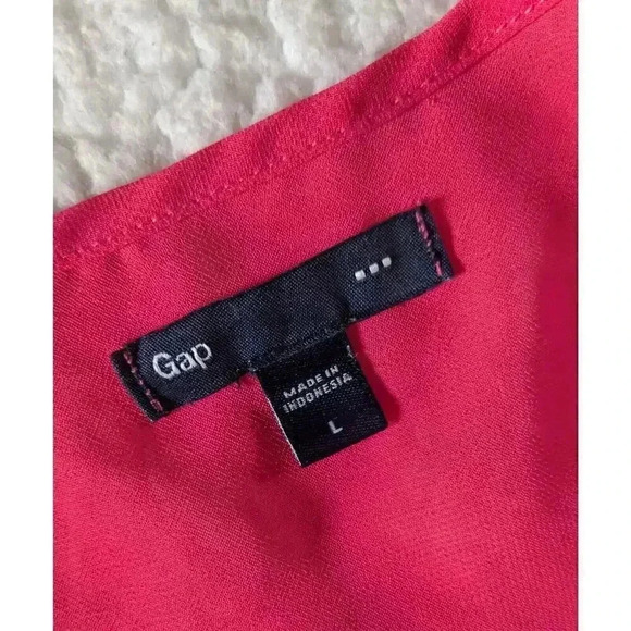 Gap Rome Summer Dress Sleeveless Adjustable Waist Color Block Lightweight Size L - Picture 5 of 9